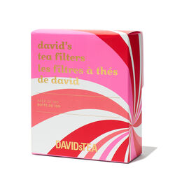 Boîte de 100 filtres à thé de David canne de bonbon