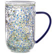 Starry Night Confetti Glass Nordic Mug