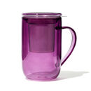 Tasse Nordic en verre à double paroi violet prune