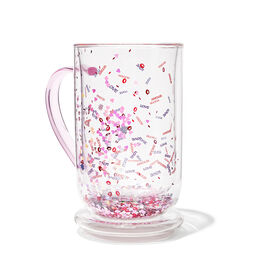 Double Walled Glass Nordic Mug Kisses Confetti