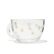 Daisies Glass Teapot & Glass Cup Set