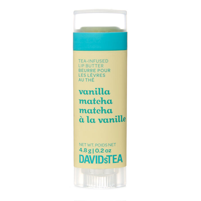 Beurre pour les lèvres au thé Matcha à la vanille