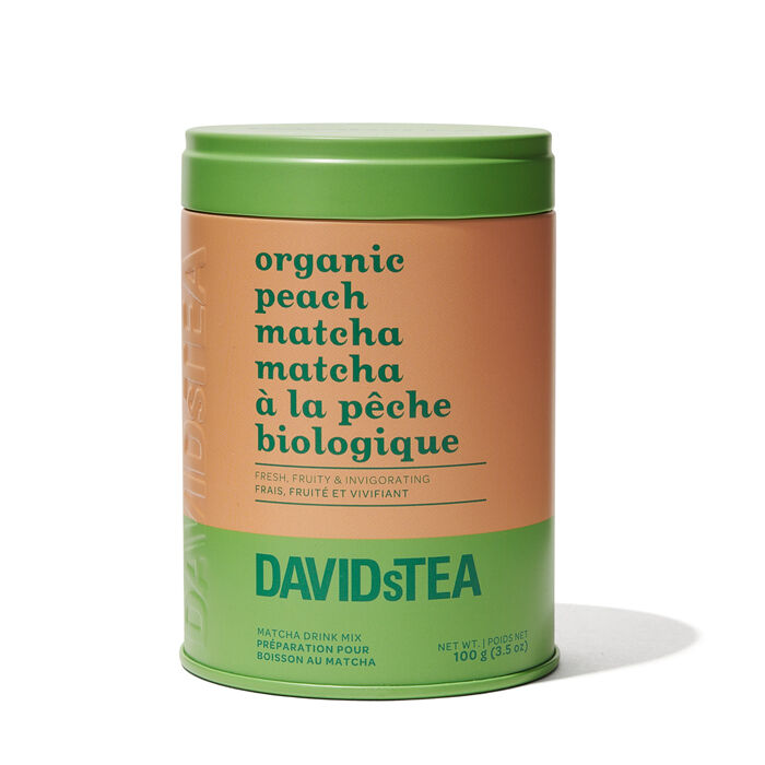 Organic Peach Matcha Tea Printed Tin