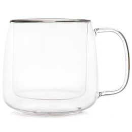Double Walled Glass Latte Mug Clear
