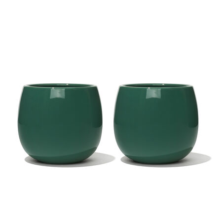 Glossy Green Bubble Cup (Set of 2)