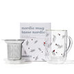Spruce Double Walled Glass Nordic Mug
