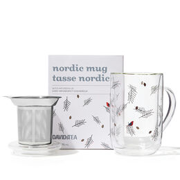 Double Walled Glass Nordic Mug Spruce