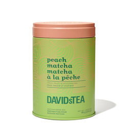 Peach Matcha Tea Printed Tin