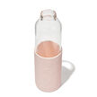 Pink Foliage Silicone Glass Bottle