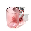 Rhubarb Red Double Walled Glass Nordic Mug