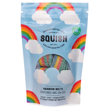 Vegan Rainbow Belts Gummies by SQUISH