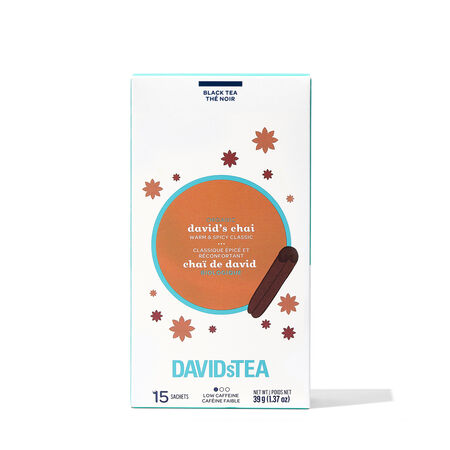 David's Chai Tea Pack of 15 Sachets Organic