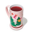 Pink Holiday Tree Nordic Mug