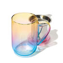 Iridescent Rainbow Double Walled Glass Nordic Mug