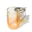 Golden Hour Orange Double Walled Glass Nordic Mug
