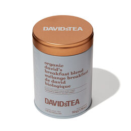 Boîte à motif de thé Mélange Breakfast de David biologique