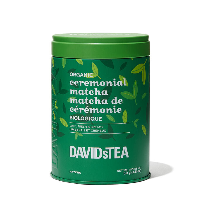 Boîte à motif de thé Matcha de cérémonie biologique
