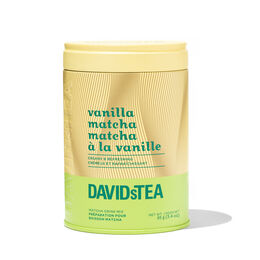 Boîte à motif de thé Matcha à la vanille