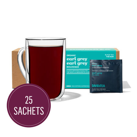 Organic Earl Grey Tea Sachets Pack of 25