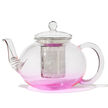 Ombré Rose Glass Teapot and Bubble Cup Set