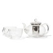 Glass Bubble Teapot & Bubble Cups Set