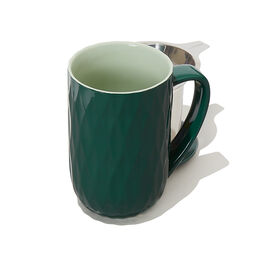 Nordic Mug Gift Set Textured Burgundy and Green