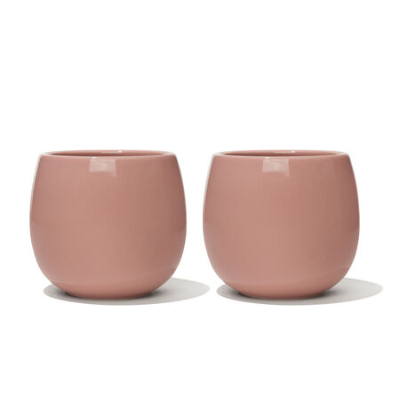 Glossy Tan Bubble Cup (Set of 2)