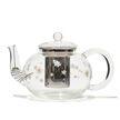 Daisies Glass Teapot & Glass Cup Set