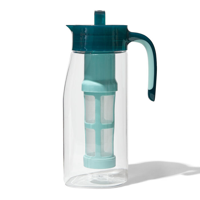 Steeped Tea, Kitchen, Sipology Steeped Tea Tip Top Carafe Insulated  Travel Pitcher Teal Blue Hot Cold