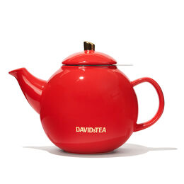 Bubble Teapot Red & Gold