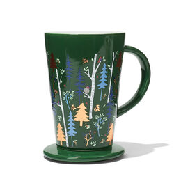Colour Changing Perfect Mug Winter Trees Green