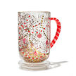 Candy Cane Confetti Glass Nordic Mug