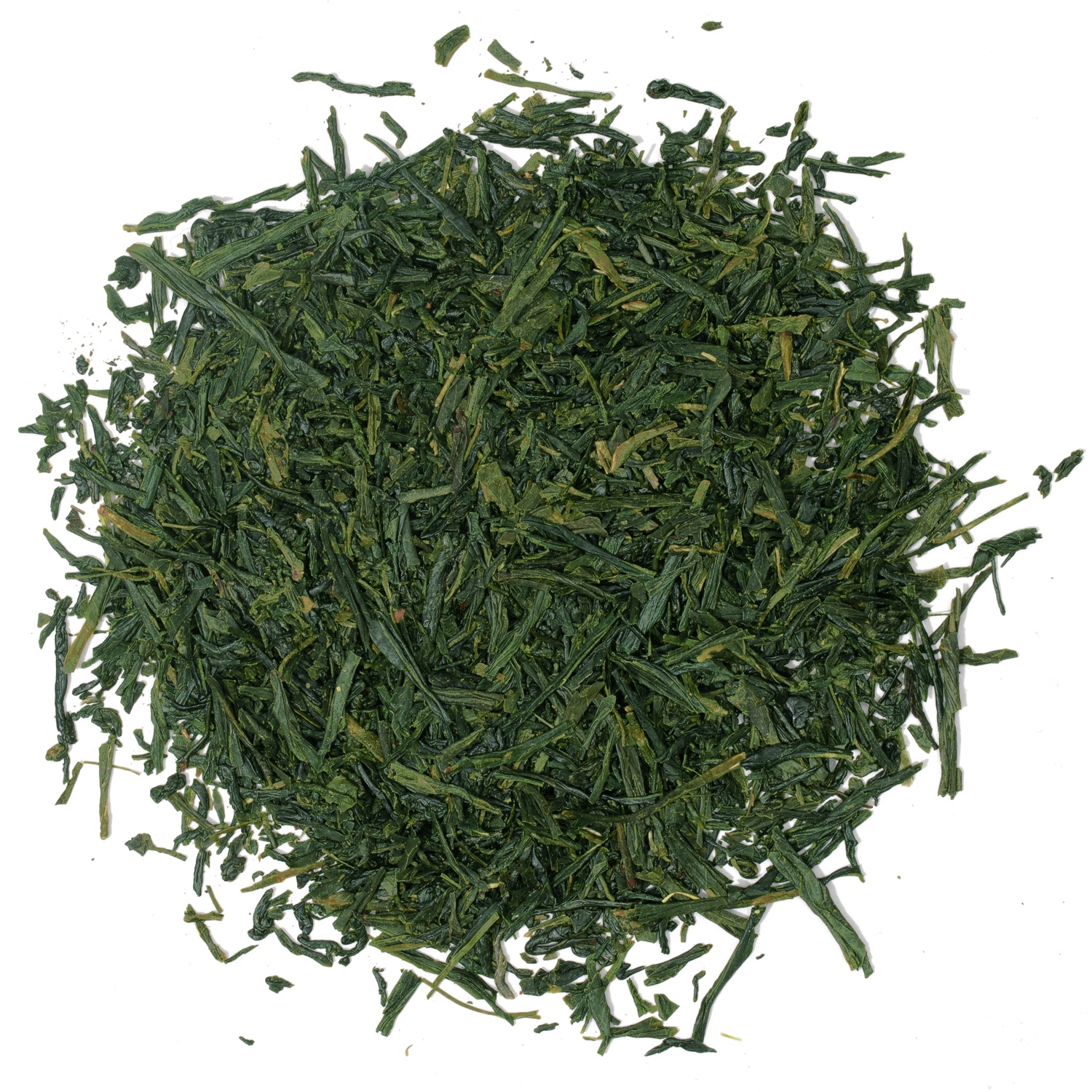Splash of loose leaf green tea.