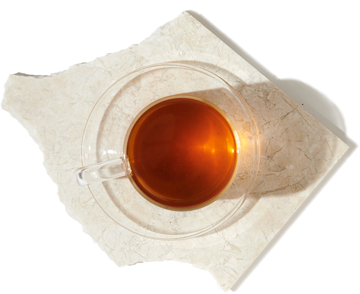 A Nordic mug filled with tea.