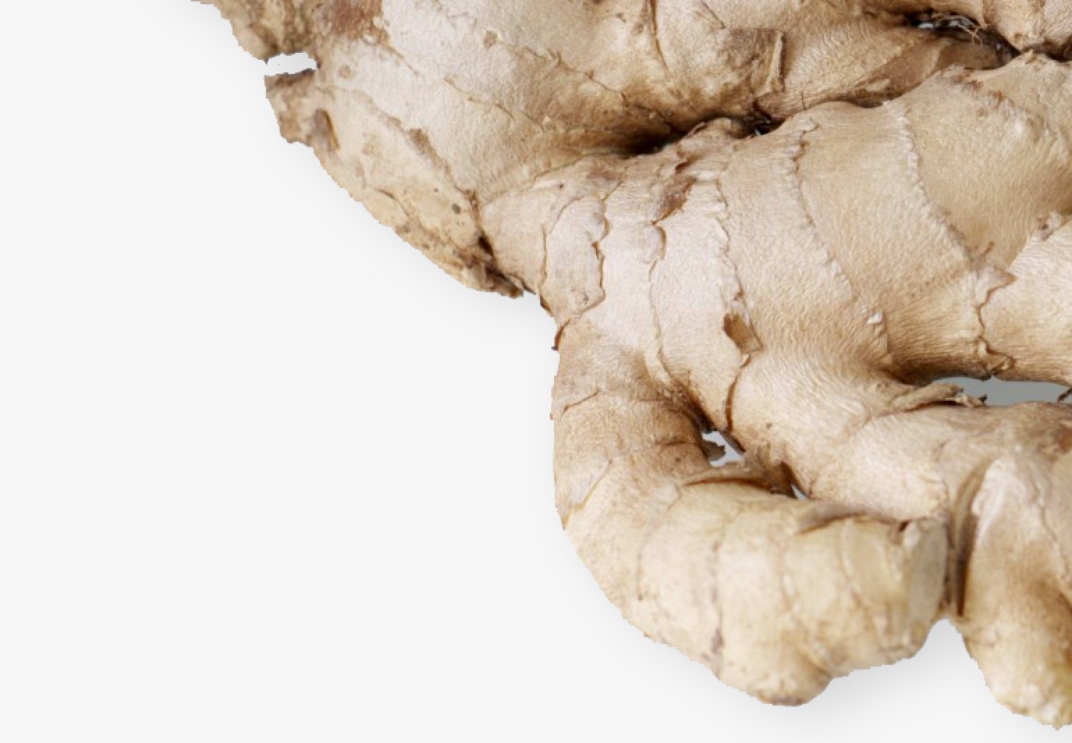 Whole ginger root.