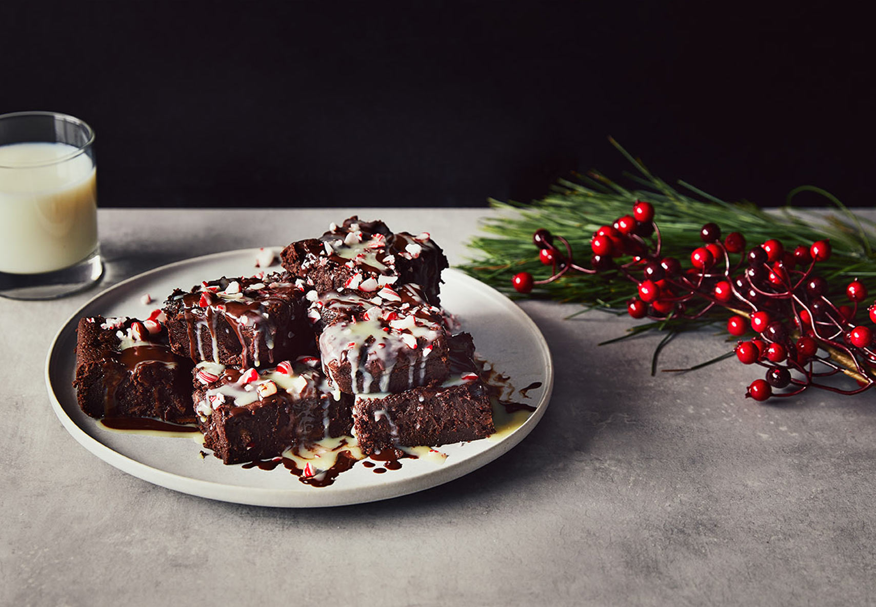 Candy Cane Crush Brownies